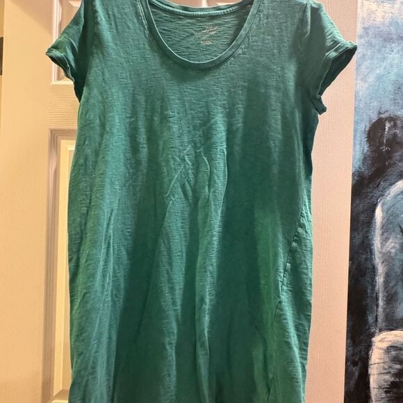 Women's Green T-Shirt Dress - Picture 1 of 5